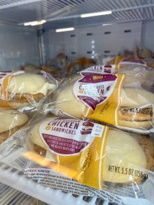 frozen food in micro-market refrigerator